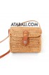 Ata mini barrel bag with leather
